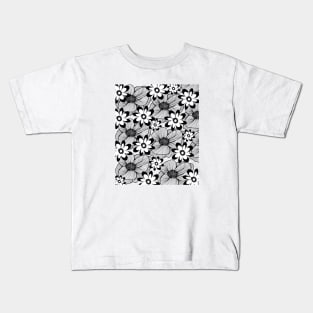 Black and White Plant Artwork Kids T-Shirt
